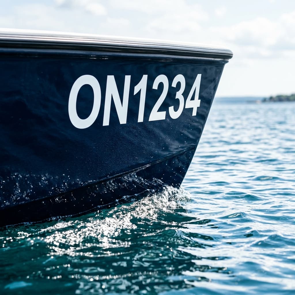 Transport Canada Compliant Boat Lettering